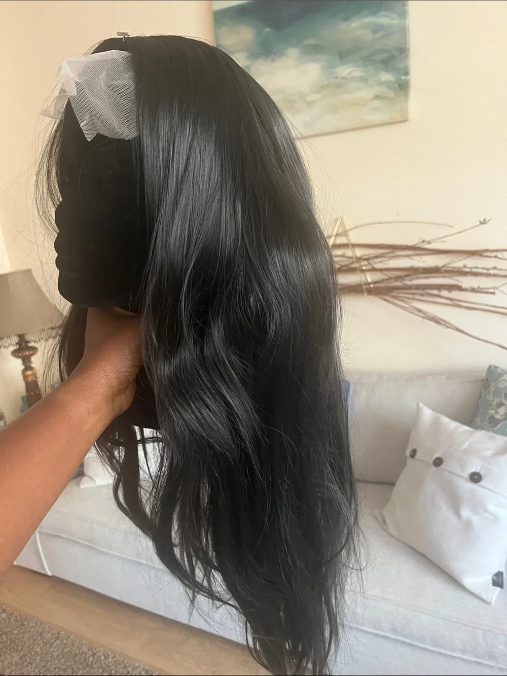 Natural Black Lace Front Wig - Classic Long Waves